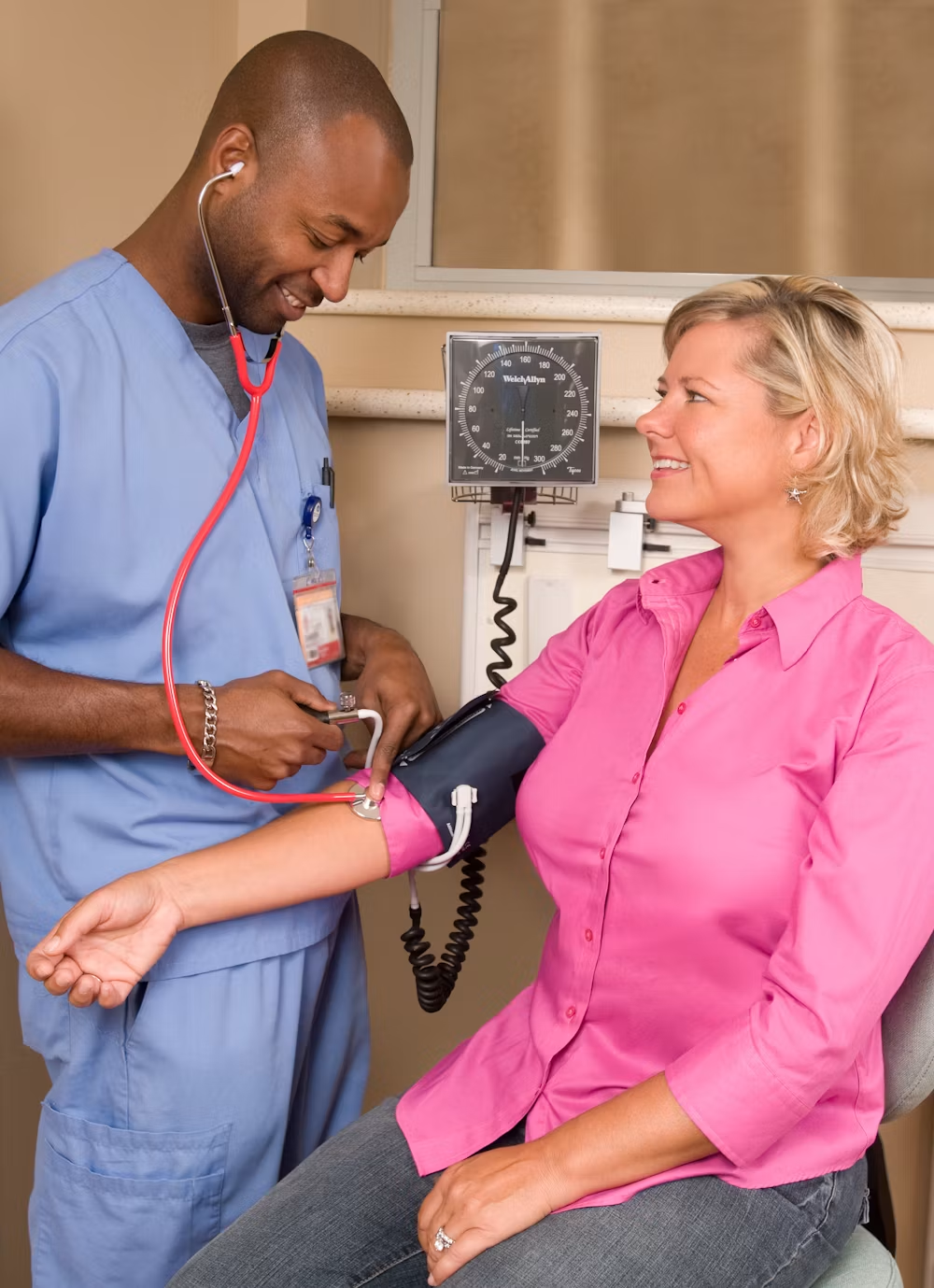 Heart specialist discussing patient care